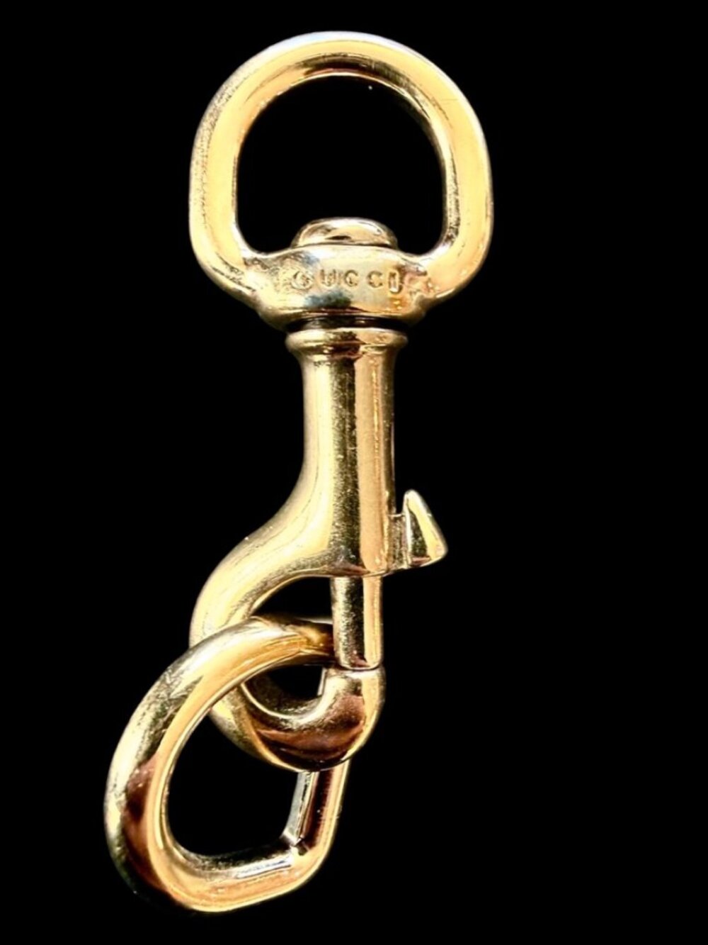 Vintage Gucci Swivel Bolt Snap Hook with D-Ring